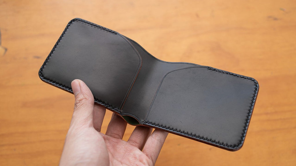 Making a Minimalist Bifold Wallet from Horween Shell Cordovan Leather