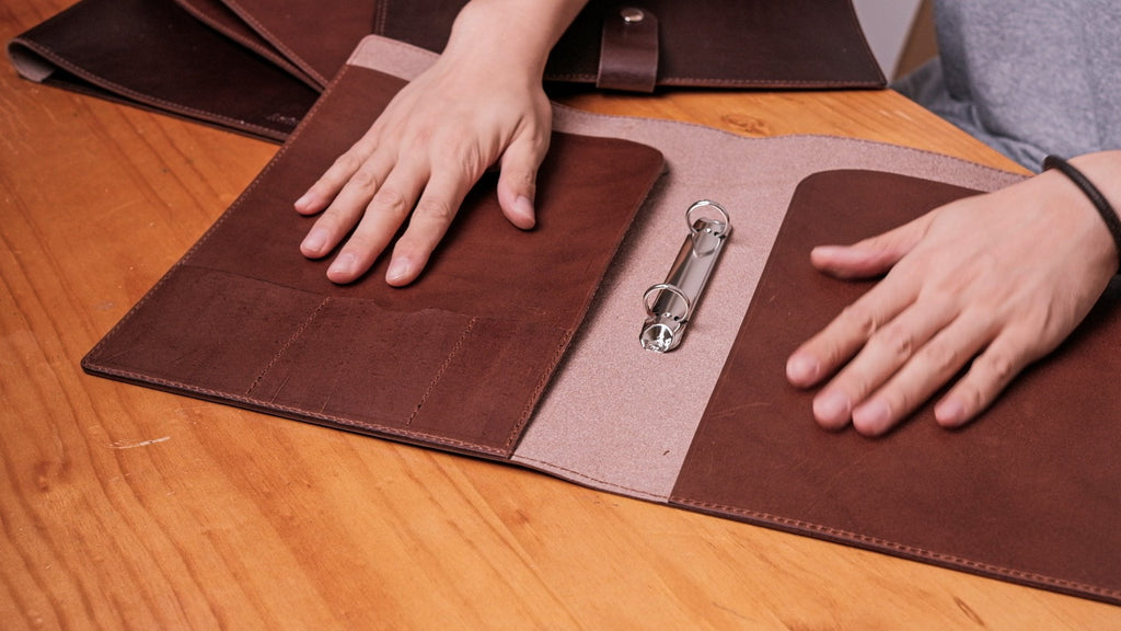 Making an A4 Leather Binder