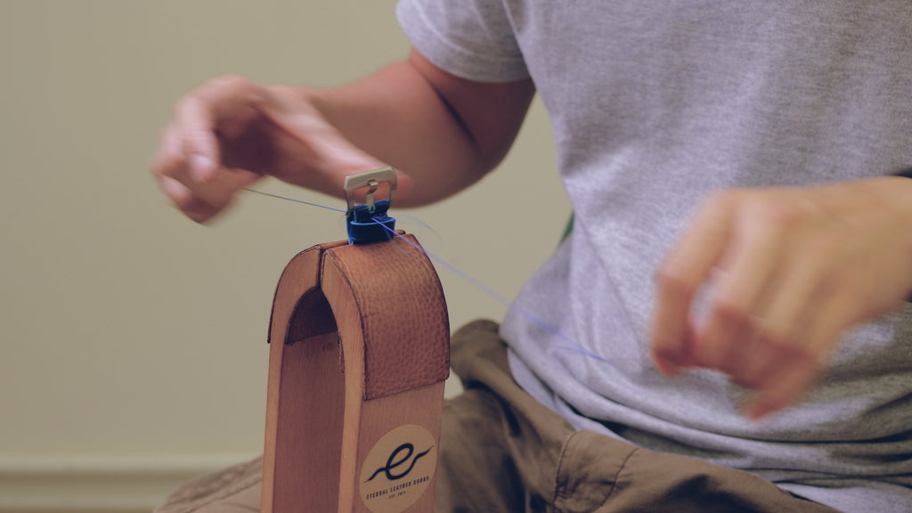 Handcrafting a Panerai watch strap from Shinki-Hikaku shell cordovan leather