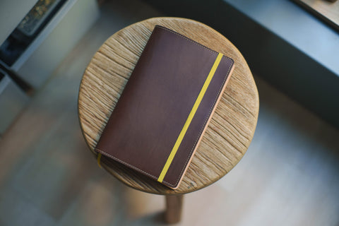 Customizable - Two-tone Buttero Moleskine Classic Notebook Leather Cover