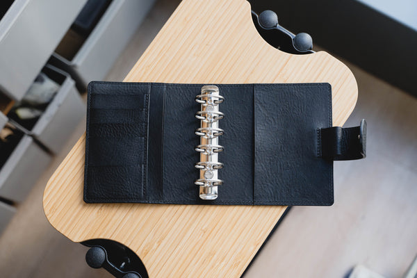 Pocket Pebbled Leather Ring Organizer