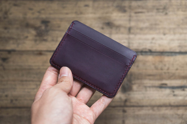 13 COLORS - Buttero Leather ID Window Pocket Card Wallet