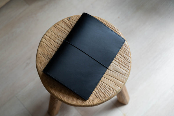 13 COLORS - A5/Hobonichi Cousin/Seven Seas Buttero Leather Cover with Elastic Closure