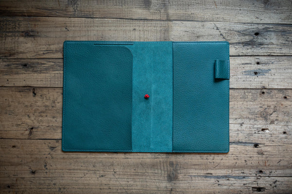 6 COLORS - B6/Stalogy Elastic Closure Pebbled Leather Notebook Cover