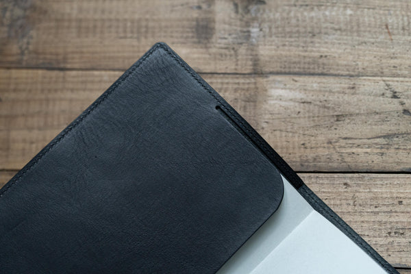 6 COLORS - B6/Stalogy Elastic Closure Pebbled Leather Notebook Cover