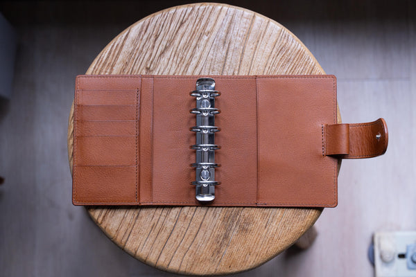 Pocket Pebbled Leather Ring Organizer