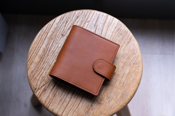 Pocket Pebbled Leather Ring Organizer