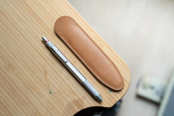 13 COLORS - Buttero Leather Single Pen Sleeve