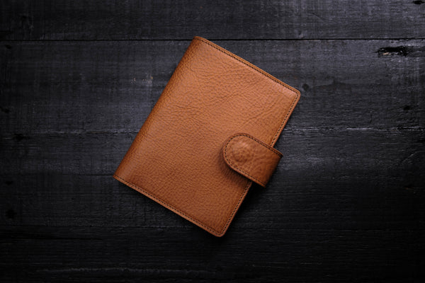 A6+/Hibino/5-Year Hobonichi Snap Closure Pebbled Leather Notebook Cover