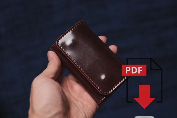 Leather Key Case, Key Holder PDF Template Set No.13 - Digital Leatherworking Pattern - A4 & Letter Size