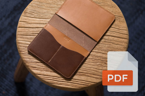 Passport Holder, Passport Wallet PDF Template Set No.19 - Digital Leatherworking Pattern - A4 & Letter Size