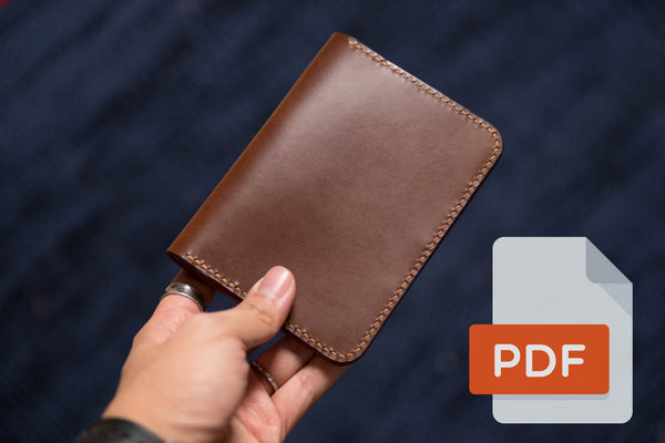 Passport Holder, Passport Wallet PDF Template Set No.19 - Digital Leatherworking Pattern - A4 & Letter Size