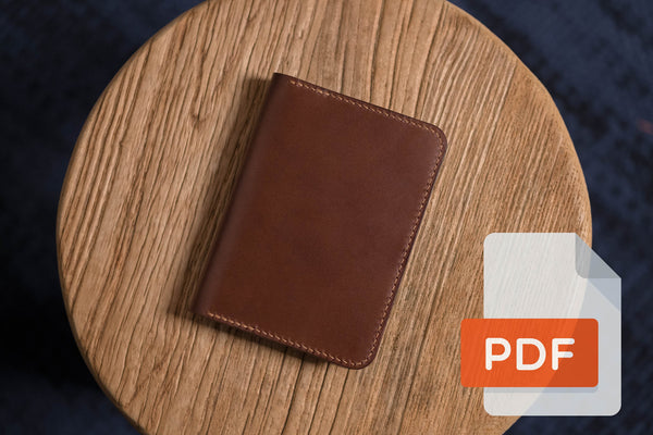 Passport Holder, Passport Wallet PDF Template Set No.19 - Digital Leatherworking Pattern - A4 & Letter Size