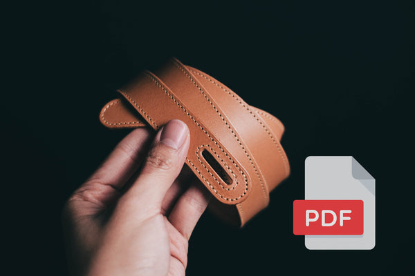 Women's Leather Knotted Belt PDF Template Set No.31 - Digital Leatherworking Pattern - A4 & Letter Size