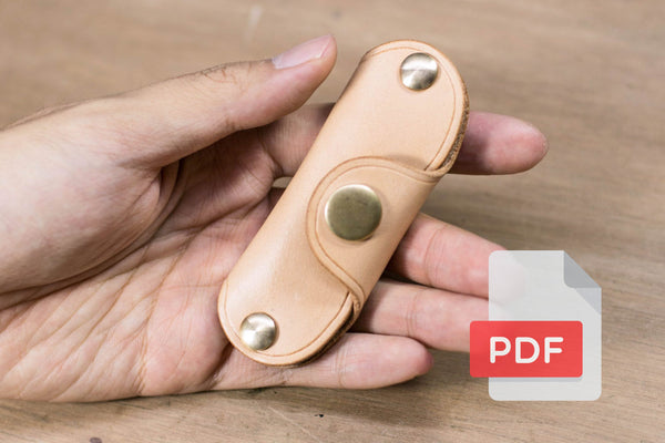 Leather Swivel Key Holder PDF Template Set No.32 - Digital Leatherworking Pattern - A4 & Letter Size