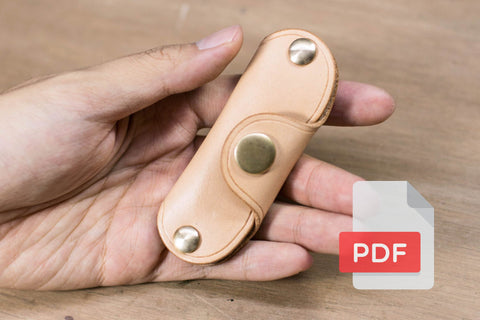 Leather Swivel Key Holder PDF Template Set No.32 - Digital Leatherworking Pattern - A4 & Letter Size