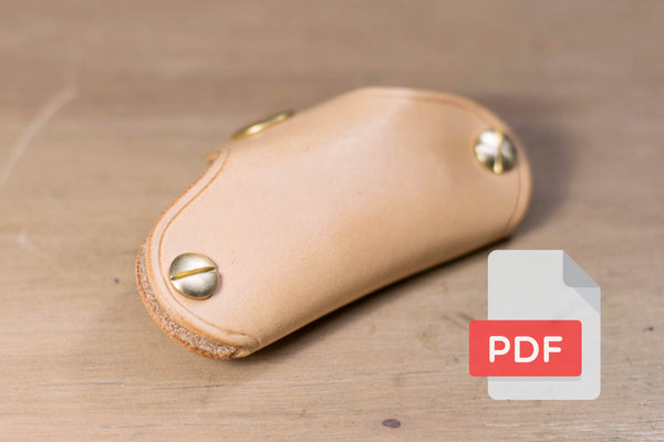 Leather Swivel Key Holder PDF Template Set No.32 - Digital Leatherworking Pattern - A4 & Letter Size