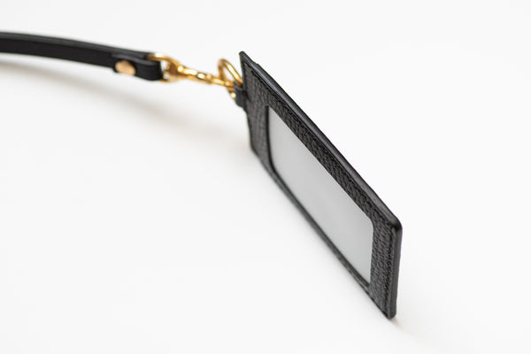 8 COLORS - Black Dollaro Leather Badge Card Holder - Malloria