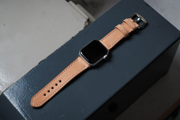 Natural Leather Basic Watch Strap for Apple Watch