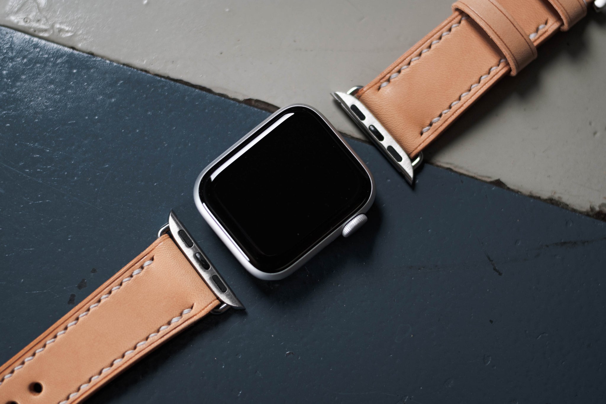 Natural Leather Basic Watch Strap for Apple Watch