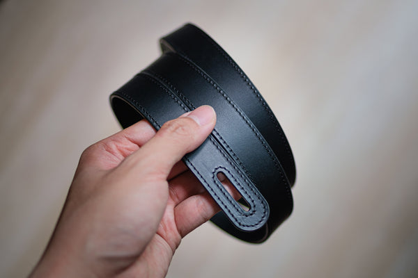 13 COLORS - Caramel Buttero Leather Ladies' Knotted Belt