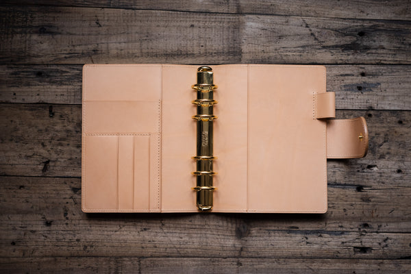 Personal Leather Ring Organizer with Krause rings (New Layout)