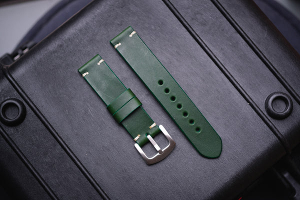 13 COLORS - Buttero Leather Minimalist Watch Strap