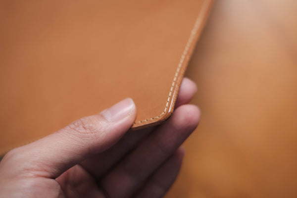 13 COLORS - Stitched Buttero Leather Desk / Keyboard & Mouse Pad