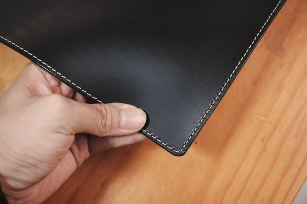 13 COLORS - Stitched Buttero Leather Desk / Keyboard & Mouse Pad