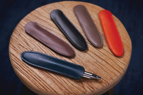 13 COLORS - Buttero Leather Single Pen Sleeve