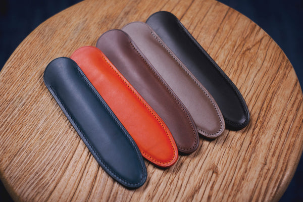 13 COLORS - Buttero Leather Single Pen Sleeve