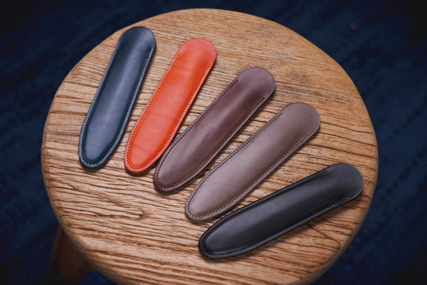 13 COLORS - Buttero Leather Single Pen Sleeve