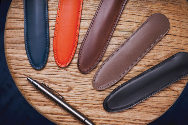 13 COLORS - Buttero Leather Single Pen Sleeve