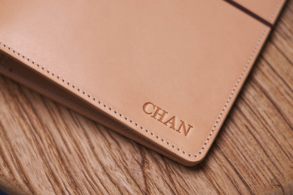 ALL SIZES - Natural Leather Stitched Traveler's Notebook (No inserts included)