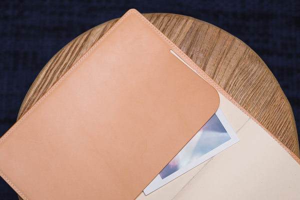 13 COLORS - A5/Hobonichi Cousin/Seven Seas Buttero Leather Cover with Elastic Closure