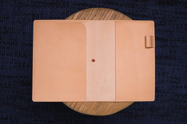 13 COLORS - A5/Hobonichi Cousin/Seven Seas Buttero Leather Cover with Elastic Closure