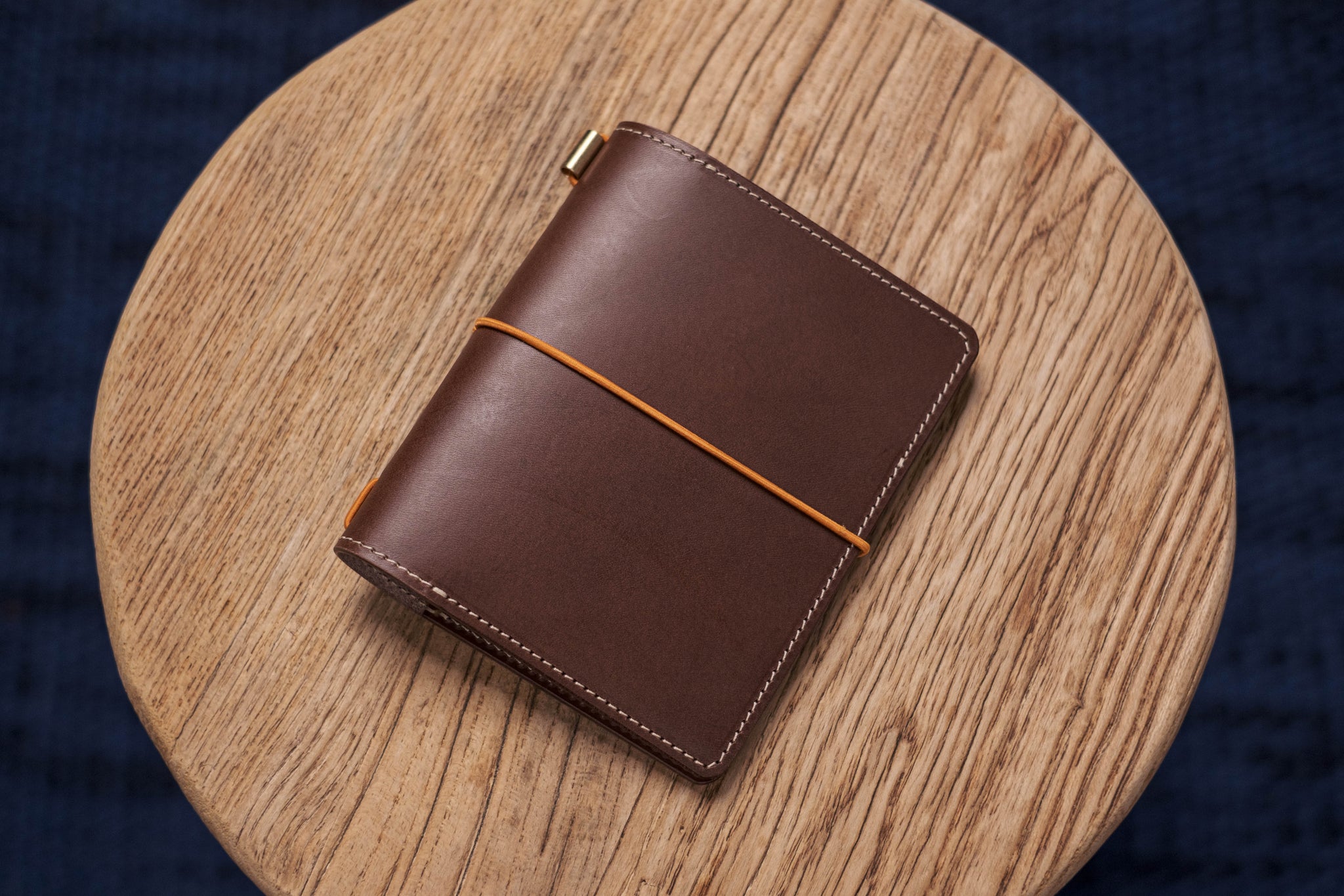 ALL SIZES - Brown Buttero Leather Stitched Traveler's Notebook (No inserts included)