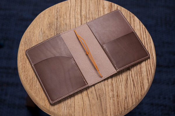 ALL SIZES - Brown Buttero Leather Stitched Traveler's Notebook (No inserts included)