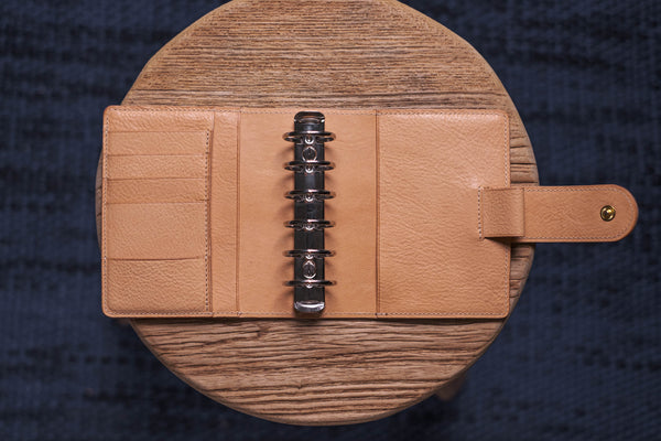 Pocket Pebbled Leather Ring Organizer