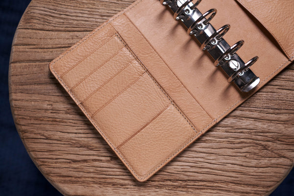 Pocket Pebbled Leather Ring Organizer