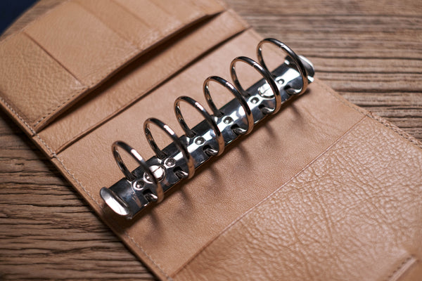 Pocket Pebbled Leather Ring Organizer