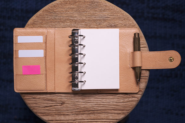 Pocket Pebbled Leather Ring Organizer