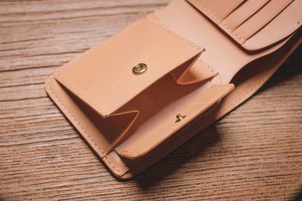 Horween Shell Cordovan No. 8,  3-Slot, Coin Pocket Billfold Wallet