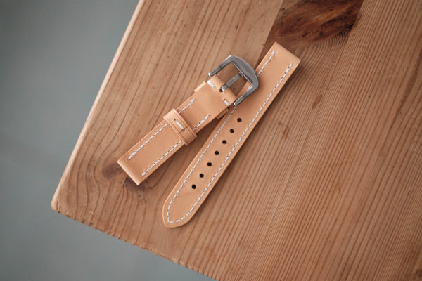Natural Leather Basic Watch Strap (18, 20, 22 and 24 mm)