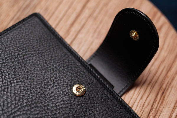 Personal Black Leather Ring Organizer with Krause rings