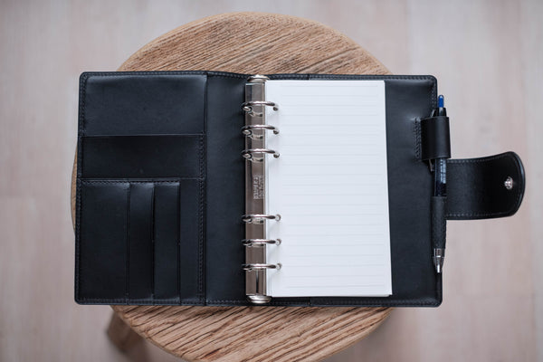 Personal Leather Ring Organizer with Krause rings (New Layout)