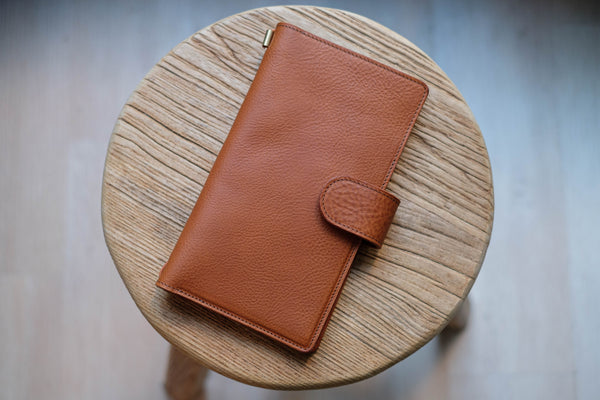 6 COLORS - Lined Traveler's Notebook w/ Card Slots (No inserts included)