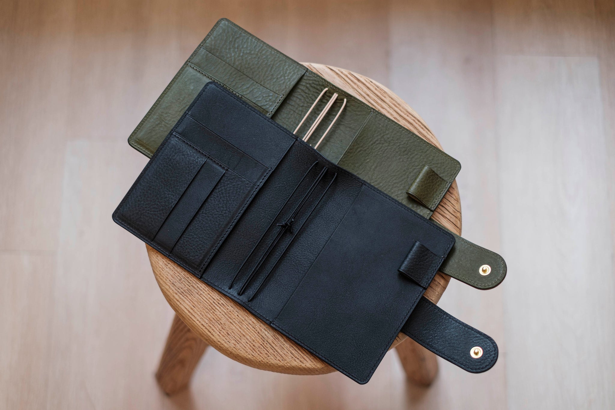 6 COLORS - Lined Traveler's Notebook w/ Card Slots (No inserts included)