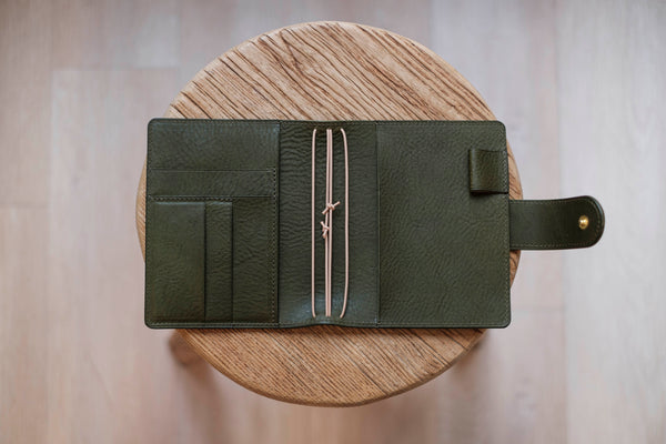 6 COLORS - Lined Traveler's Notebook w/ Card Slots (No inserts included)