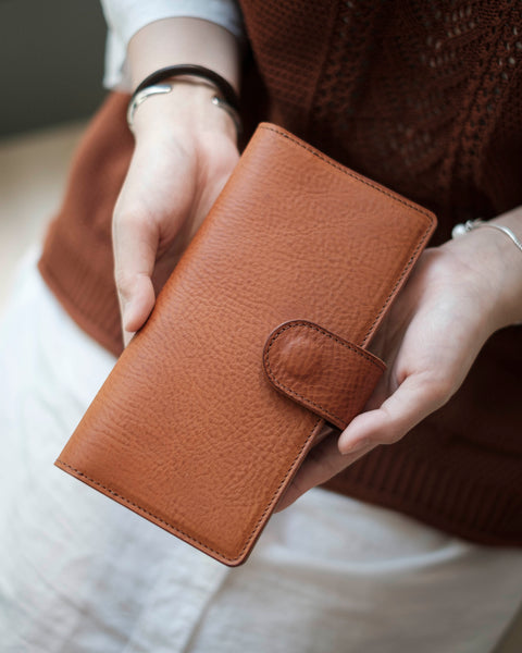 6 COLORS - The Weeks Wallet in Pebbled Leather